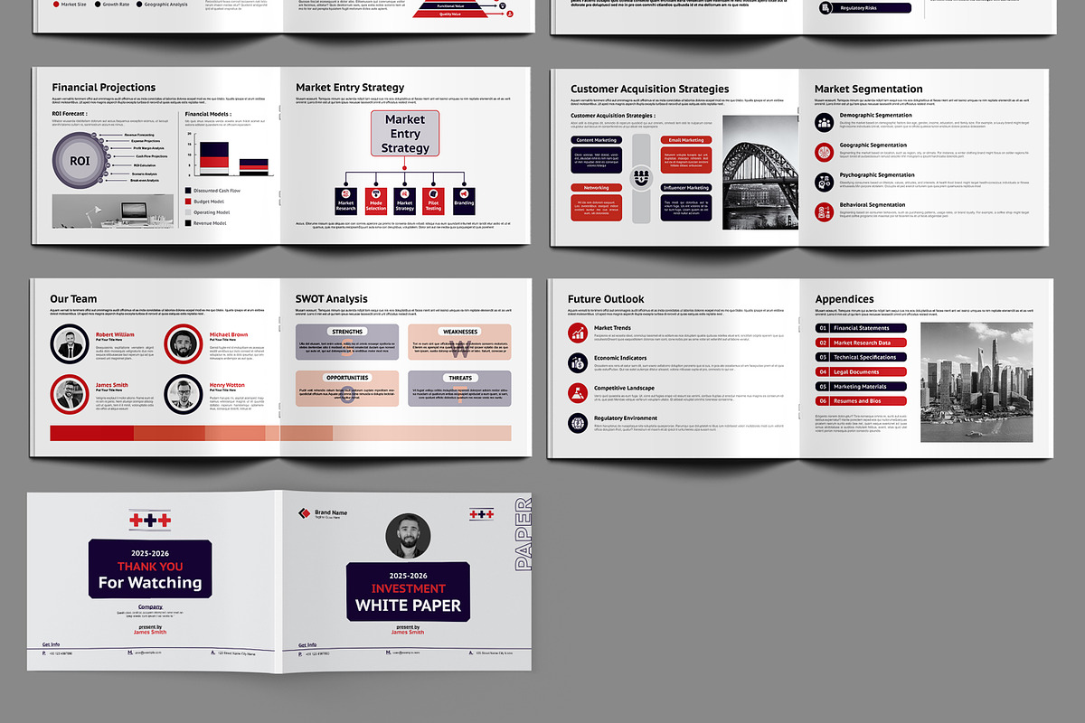 Investment White Paper Template, a Brochure Template by MightyDesign (Photo 3 of 6)