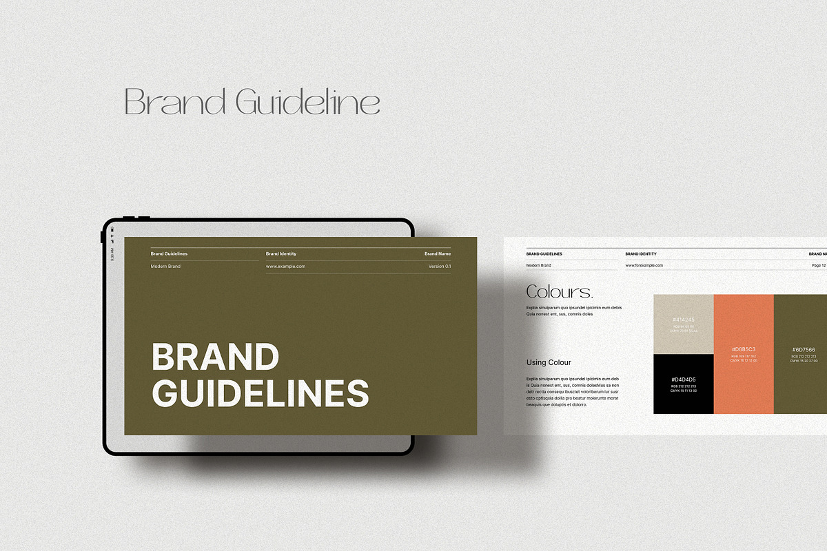 Brand Guidelines, a Templates & Theme by creathrivestudio (Photo 3 of 13)