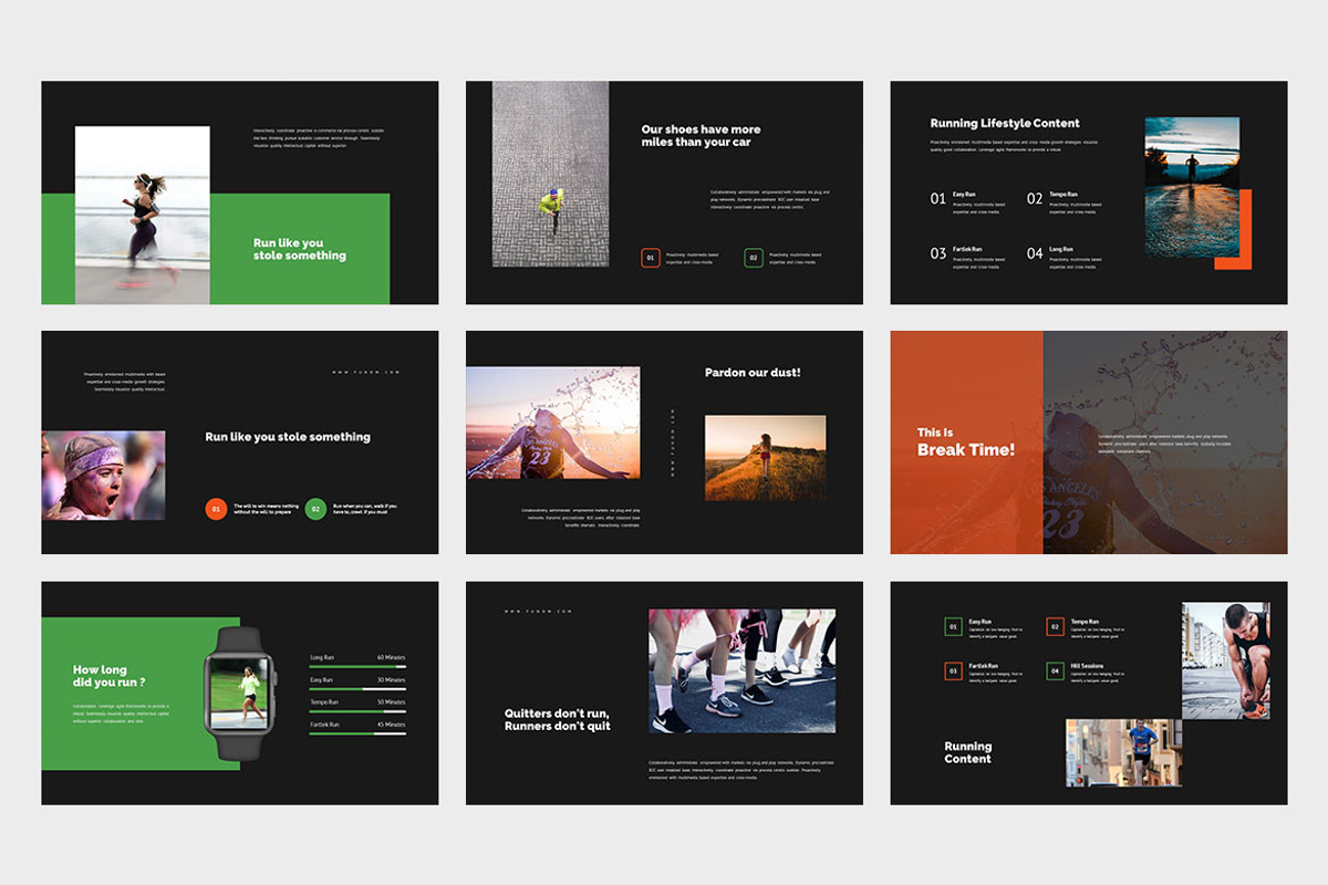 Funom : Running Google Slides, a Presentation Template by Punkl Camp (Photo 7 of 9)
