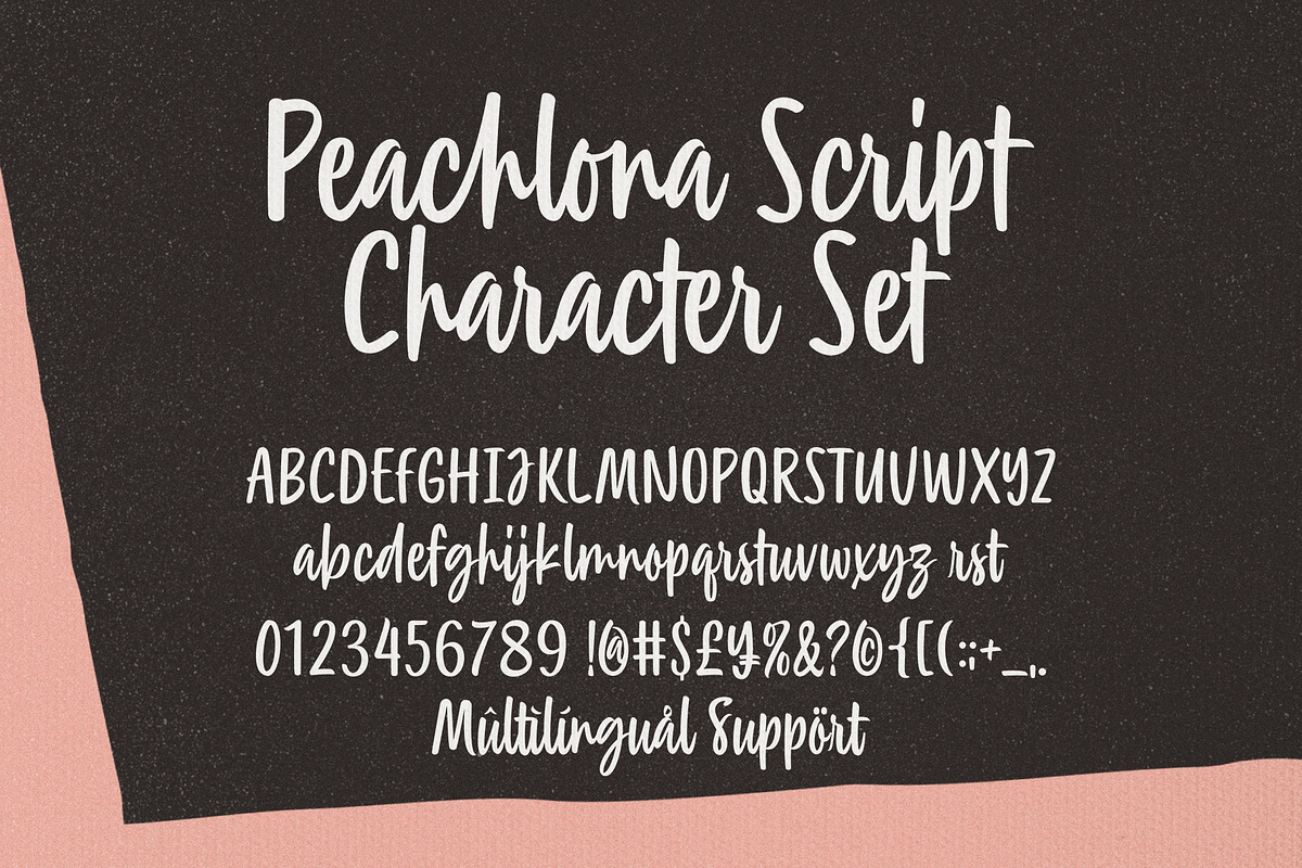 Peachlona Script – Naturally Script, a Handwritten Font by Four Lines Std. (Photo 9 of 10)