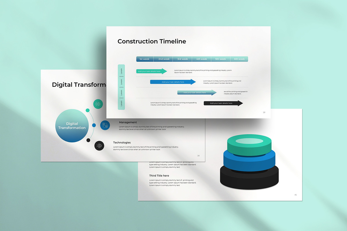 Annual report Presentation Template preview 6