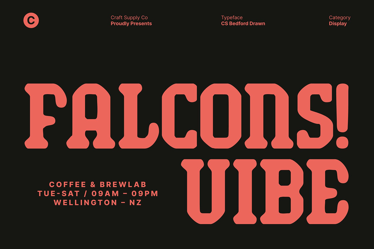 CS Bedford Drawn, a Slab Serif Font by Craft Supply Co. (Photo 4 of 8)