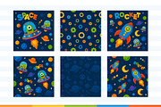 Robots and space. Vector pattern, a Pattern Graphic by LartGraphics (Thumbnail 7 of 12)