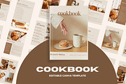 Canva Cookbook Template, a Design Template by TheWayfarerShoppe (Thumbnail 1 of 5)