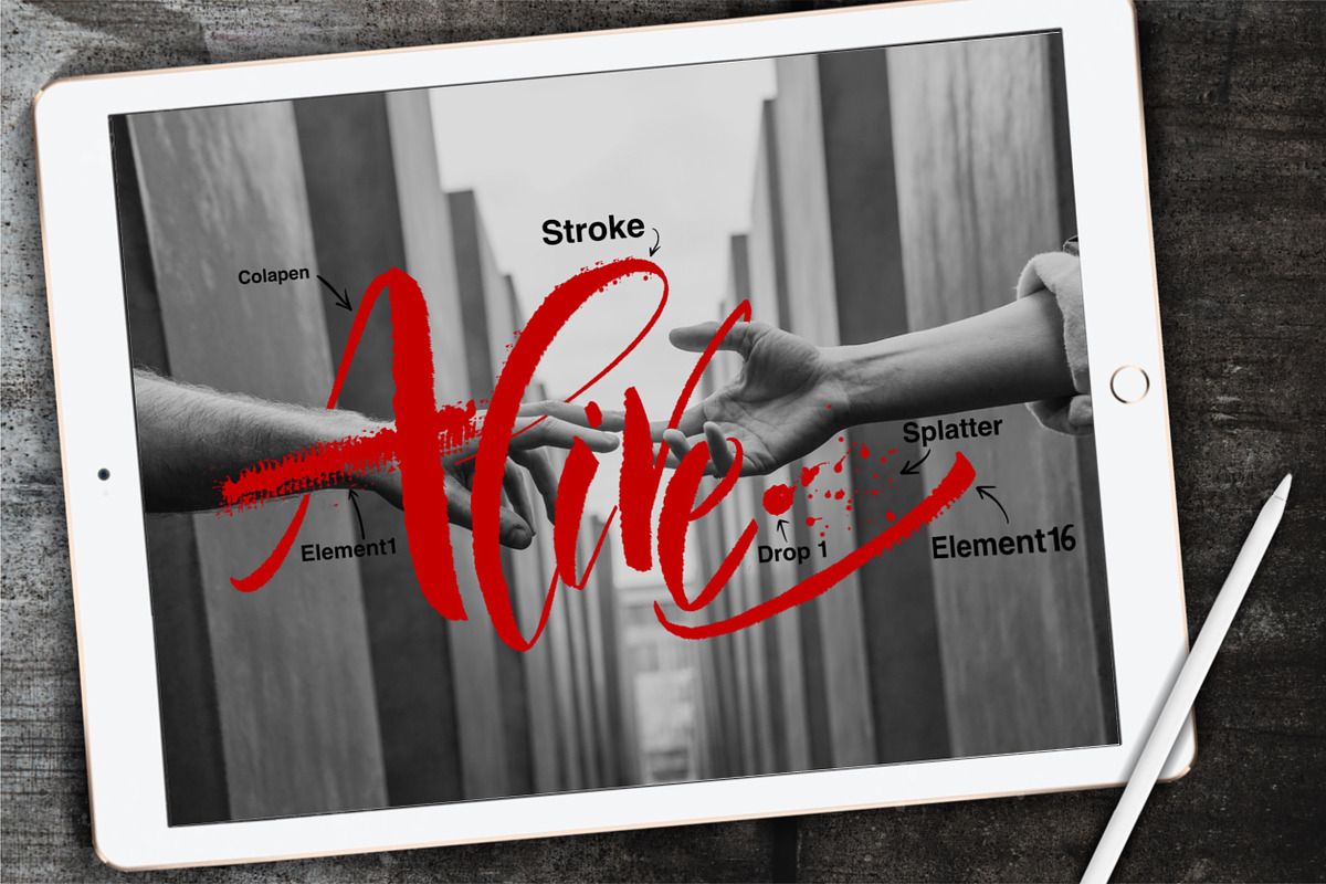 Expressive Calligraphy Brushpack, a Brush Add-On by Letter Elfa Studio (Photo 6 of 9)