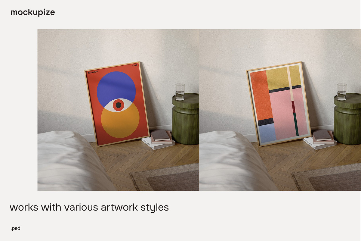 5x7 Bedroom Leaning Frame Mockup, a Household Mockup by mockupize (Photo 7 of 7)