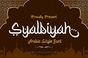 Syalbiyah - Arabic Style Font, a Handwritten Font by trabaskriya