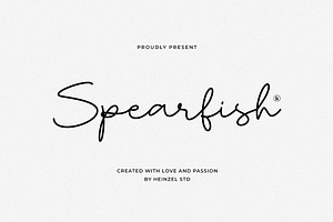 Spearfish Handwriting Font