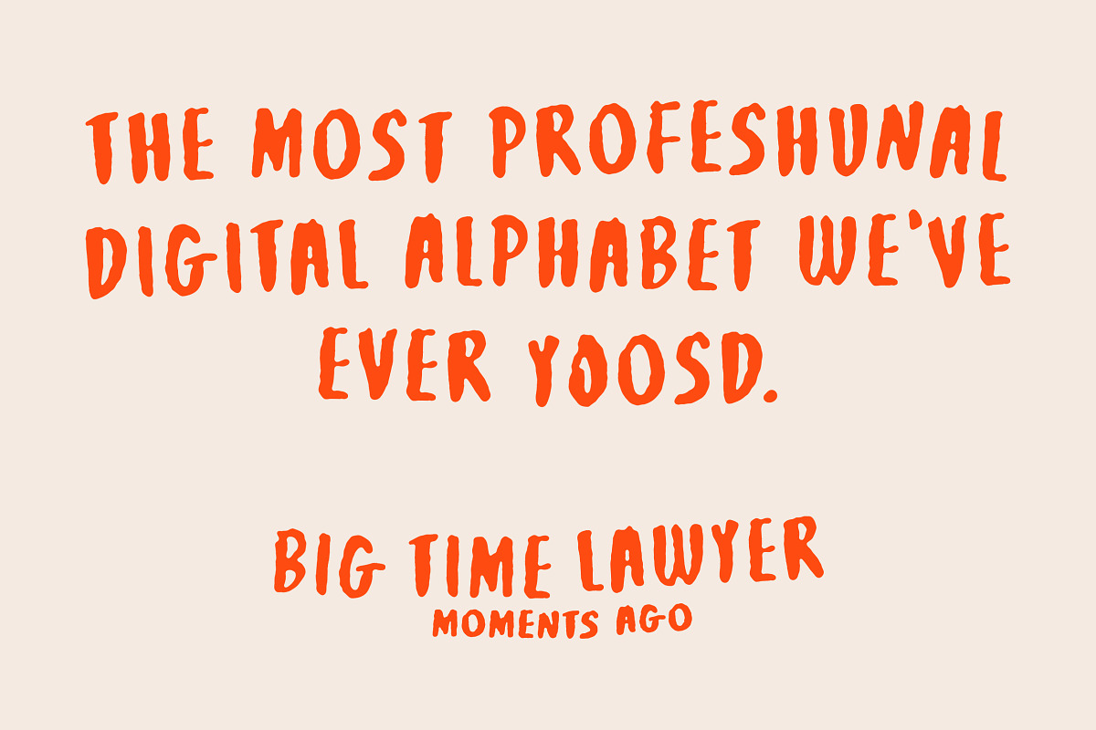TC Rambler - Big & Bold Brush Font, a Handwritten Font by Tom Chalky (Photo 3 of 9)