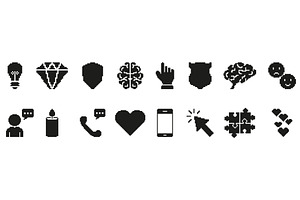 Pixel Art Icons Set, an Illustration by Gentle Studio