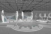 TV Studio Entertainment Set 1, an Architecture 3D Model by akerStudio (Thumbnail 3 of 26)