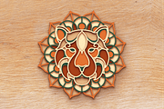 Tiger 3D Mandala - SVG cut file, an Object Graphic by Arshad Ali (Thumbnail 7 of 8)