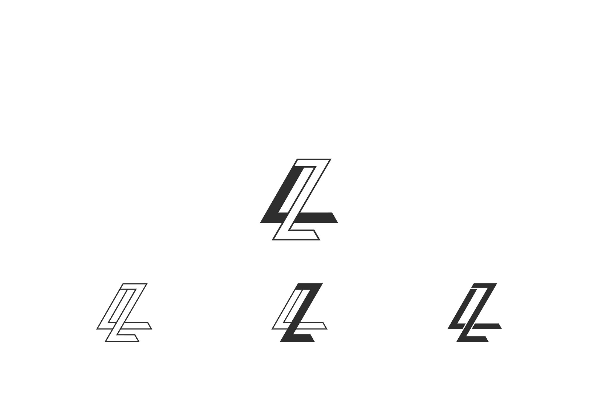 Alphabet letters logo LZ, ZL, a Branding & Logo Template by mrshamsjaman