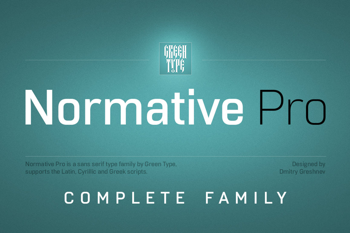 Normative Pro - 12 fonts
