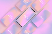 Pink grainy gradient textures, a Texture Graphic by hanifa_design (Thumbnail 4 of 7)