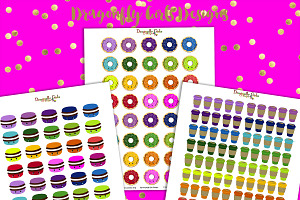 Rainbow Yummy Treats Stickers