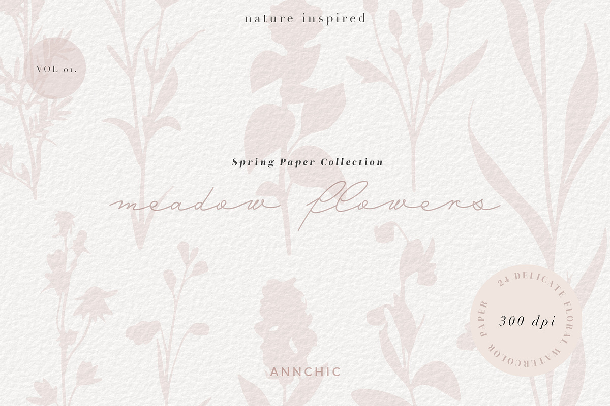 Meadow flowers - Digital art paper, a Texture Graphic by Anna Sokol (Photo 14 of 22)