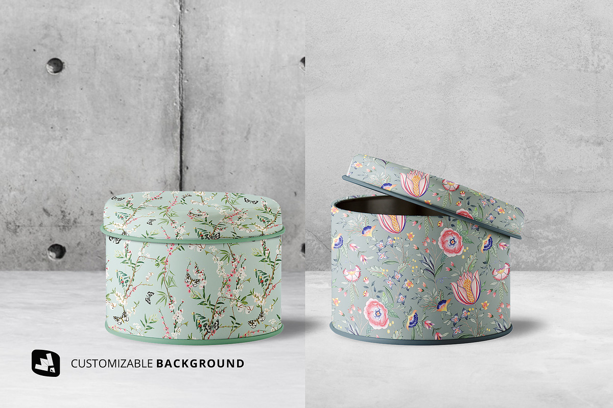 Cylindrical Container Mockup, a Cups & Container Mockup by Designertale (Photo 5 of 10)