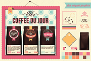 Coffee Cafe Branding Elements, an Illustration by Fresh ID (Thumbnail 5 of 5)