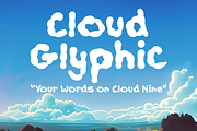CloudGlyphic Font, a Handwritten Font by Fontastic Ventures (Thumbnail 1 of 6)