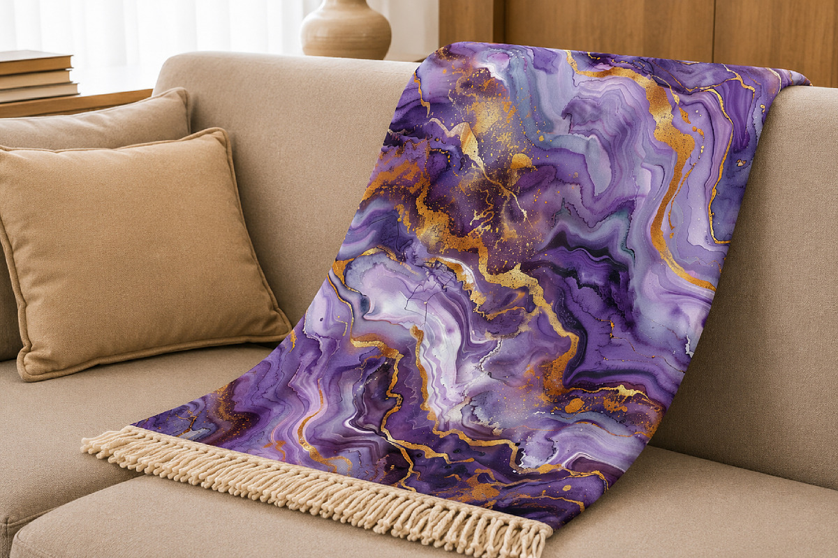 Amethyst Metallic and Stone Textures, a Pattern Graphic by Canvas Craft (Photo 5 of 9)