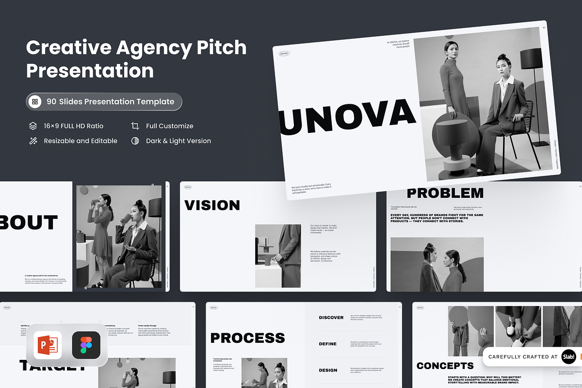 Unova - Creative Agency Pitch, a Presentation Template by SLAB! Design (Photo 1 of 9)