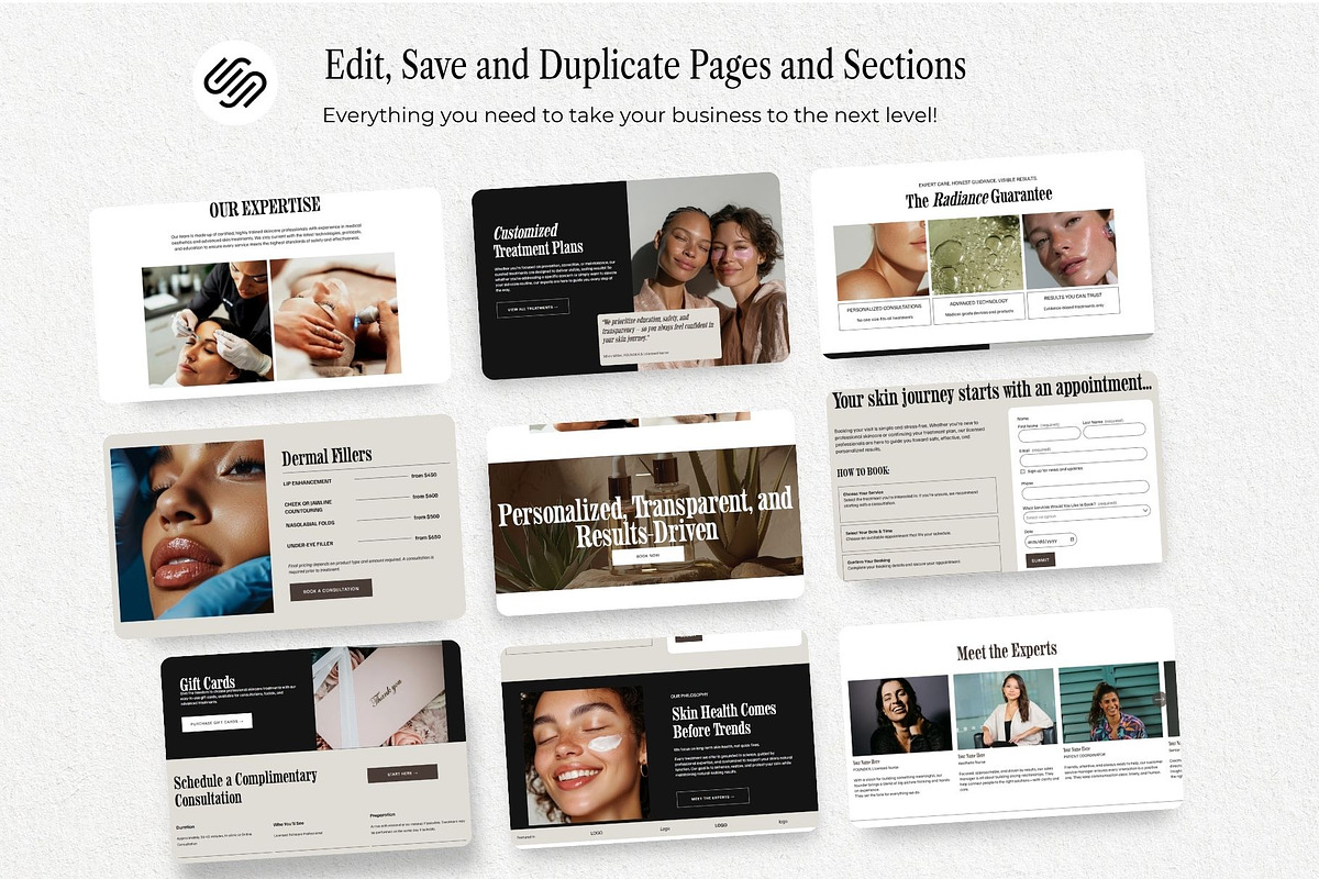 Beauty and Skincare Website Design, a Squarespace Template by HAYAG Creatives (Photo 5 of 8)