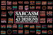 Sarcasm Svg Bundle, Funny quotes, a Graphic by Designer302 (Thumbnail 1 of 46)