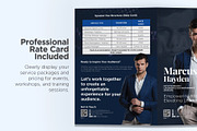 Speaker Media Kit Template in Canva, a Brochure Template by Oshin Design (Thumbnail 4 of 6)