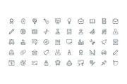240 Education and School Line Icons, an Outline Icon by Vectors Market (Thumbnail 4 of 4)