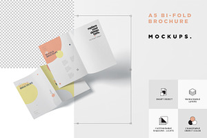 A5 Bi-Fold Brochure Mock-Up