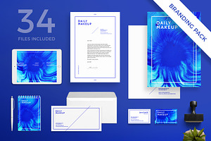 Branding Pack Makeup Blue