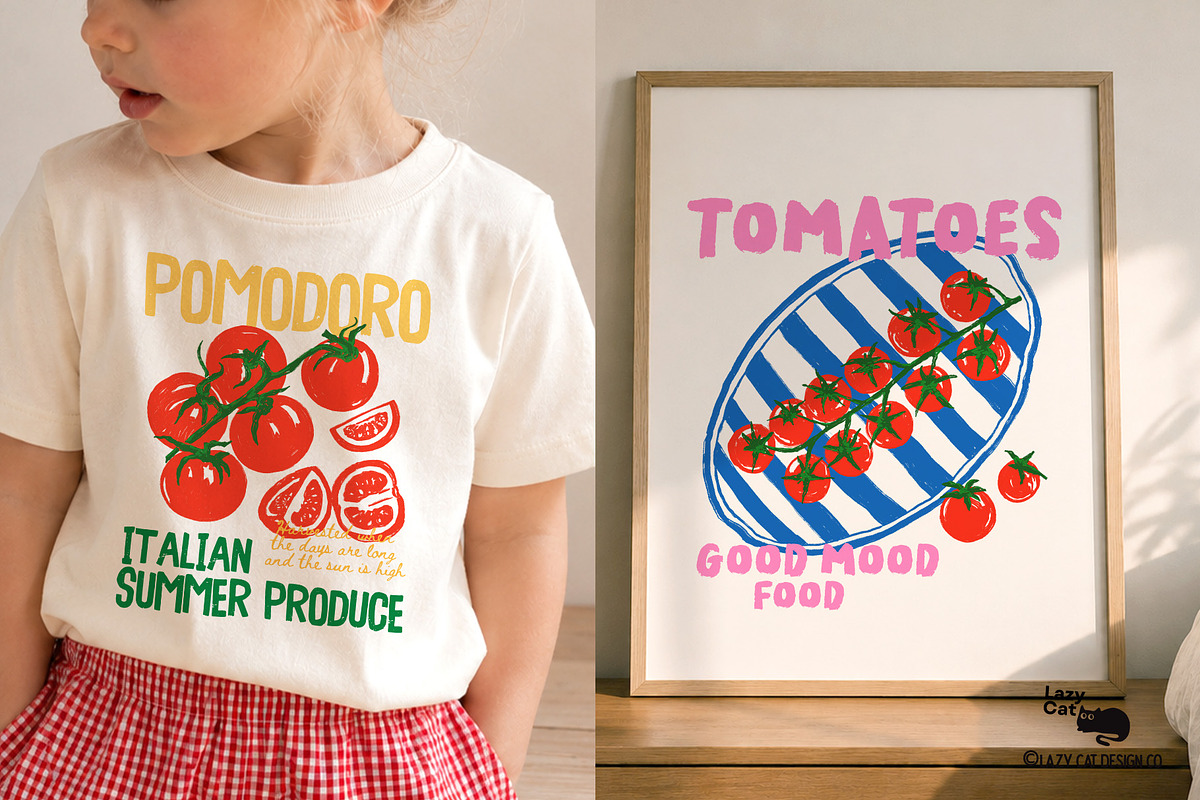 Summer Tomato Collection, an Object Graphic by Lazy Cat (Photo 5 of 8)
