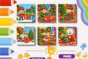 Christmas Gift Wrapping Coloring, a Seasonal Illustration by Design Zone (Thumbnail 2 of 5)