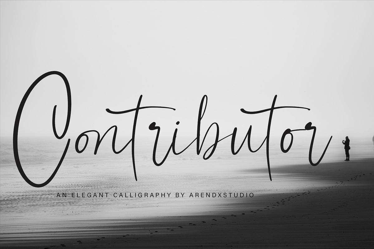 Contributor - Calligraphy Font