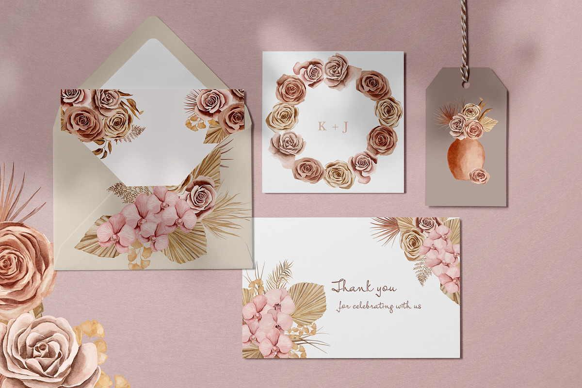 Bohemian Roses and Dried Leaves, an Illustration by Backyard Rose (Photo 16 of 16)
