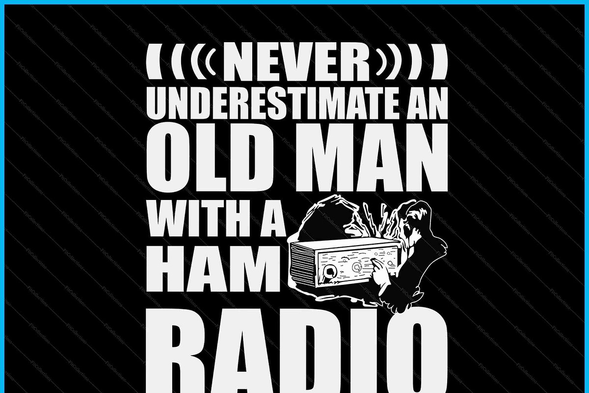 Old Man Ham Radio Dad SVG PNG, an Object Graphic by Creativeusart (Photo 2 of 4)