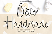 Better Handmade, a Handwritten Font by InermediaSTUDIO (Thumbnail 1 of 8)