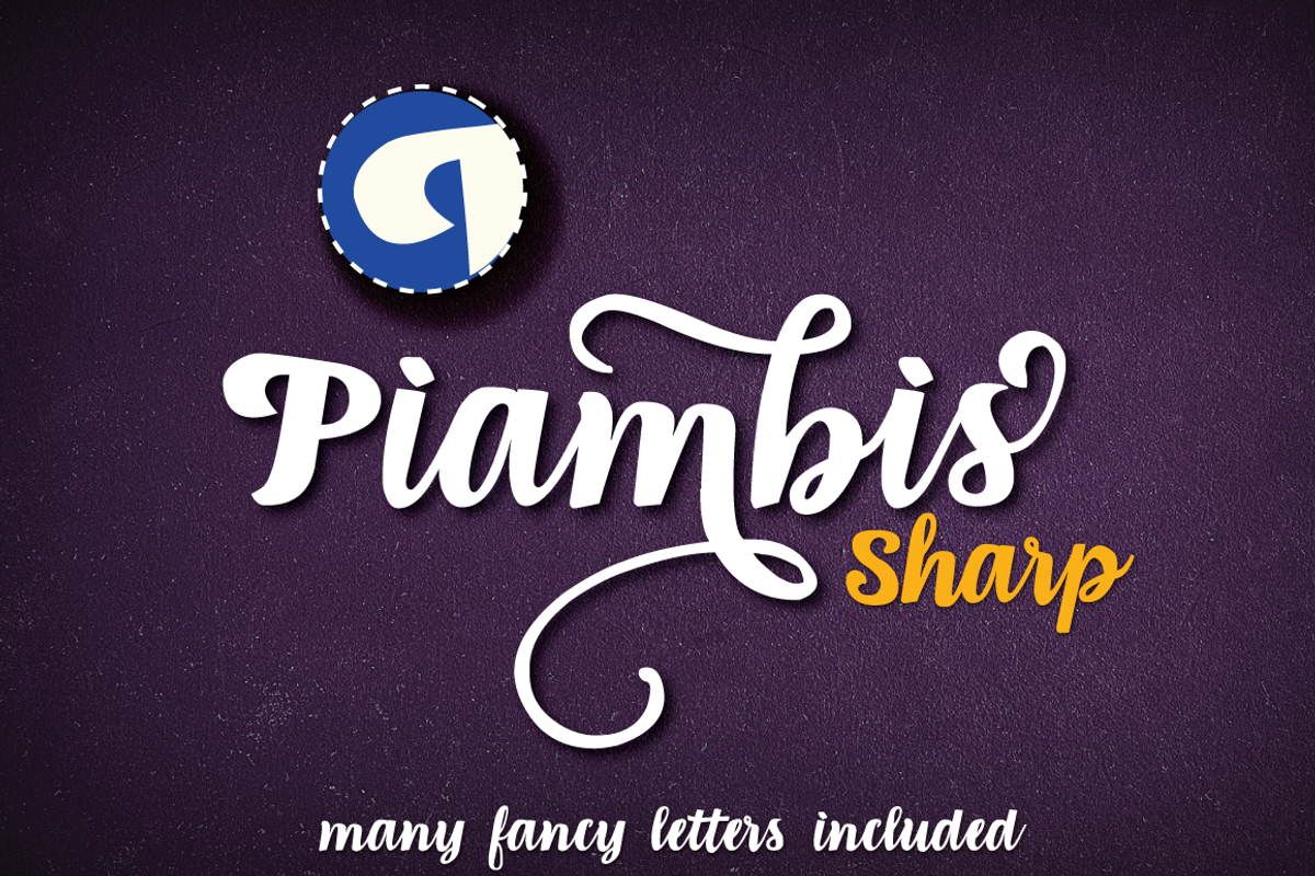 Piambis Sharp open type font