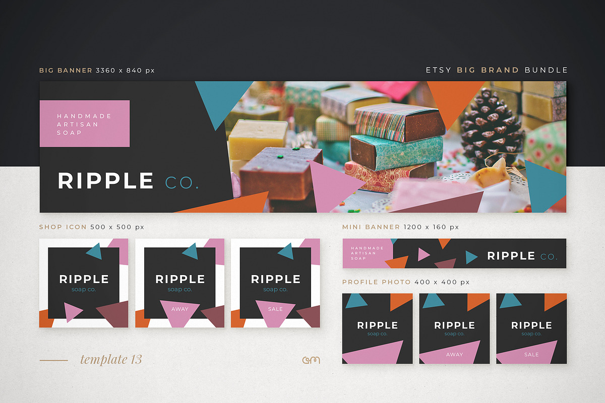 Etsy Big Brand Bundle, a Branding & Logo Template by AM Studio (Photo 16 of 23)