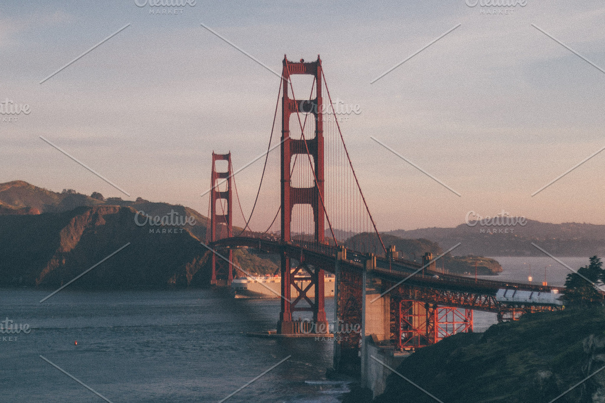 Golden Gate Sunrise Photo Pack, an Architecture Photo by Gold Poppy Co. (Photo 7 of 9)