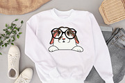 Bunny svg dxf png, rabbit clipart, an Animal Illustration by Bila Vorona (Thumbnail 6 of 6)