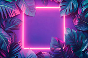 Frames in Neon Fluorescent Light, a Templates & Theme by VetalStock (Thumbnail 3 of 5)