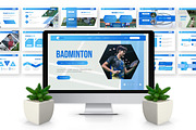 Badminton - Sport Powerpoint, a Presentation Template by Deepslide Studio (Thumbnail 3 of 6)