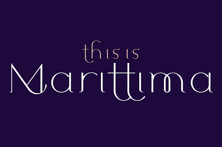 Marittima. Classical serif font