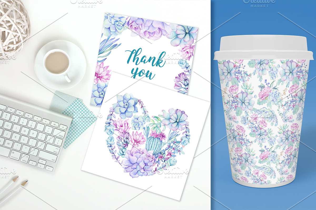 SALE! Succulents & Cactuses, an Illustration by Irina Diasli (Photo 8 of 8)