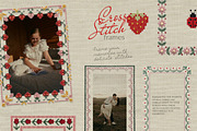 Cross Stitch 80+ Scrapbook frames, an Object Graphic by 60secondsArt (Thumbnail 4 of 10)