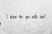 Decorative Frames Clipart Set, a Decorative Illustration by Palau (Thumbnail 7 of 9)