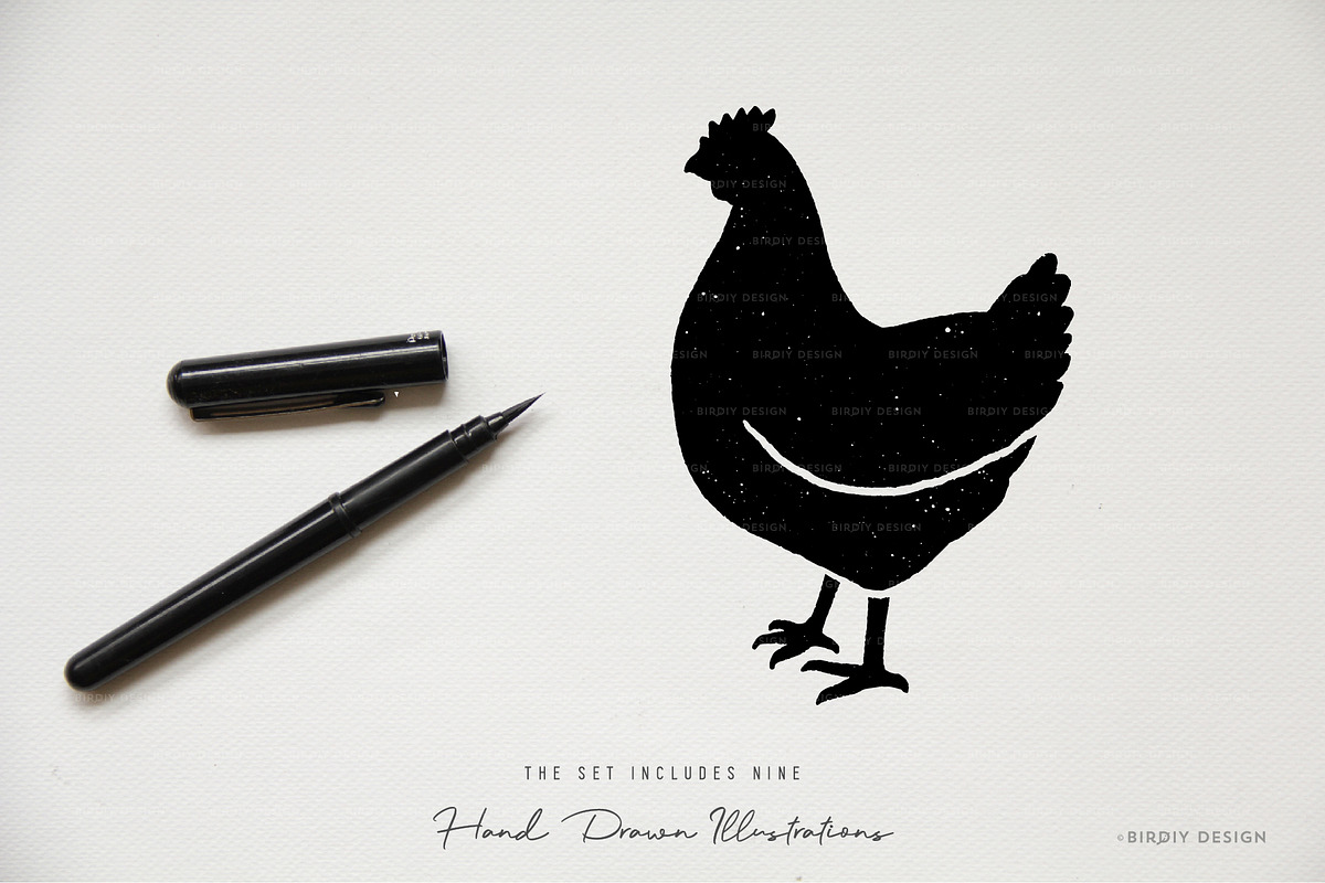 Meal Choice Icons - Vintage Texture, an Icon by BirDIY Design (Photo 5 of 9)