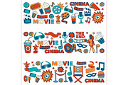 It's movie time! White background, a Texture Illustration by Art Loft (Thumbnail 8 of 16)